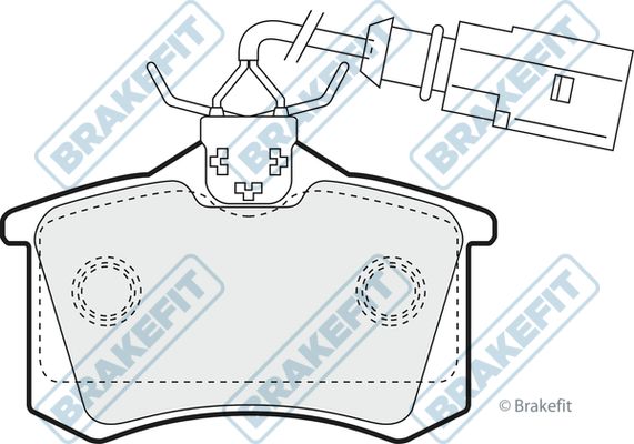 APEC BRAKING stabdžių trinkelių rinkinys, diskinis stabdys PD3006